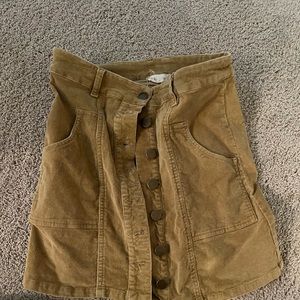 Alterd state brown bottom down skirt